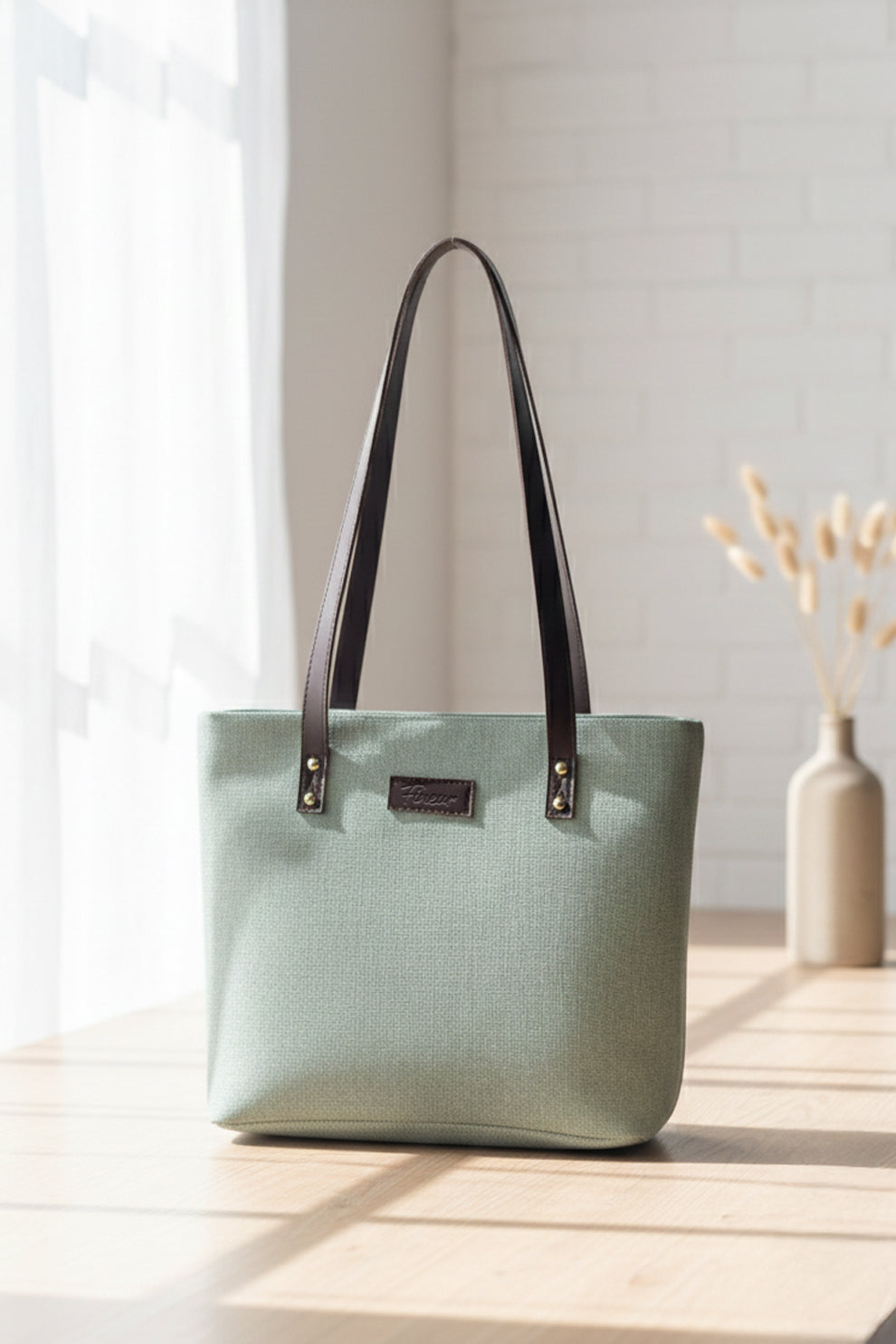 Fineur Tote Luxe Grace - Sage Green