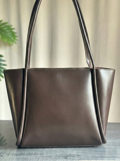 Fineur Tote Pyramid - Brown