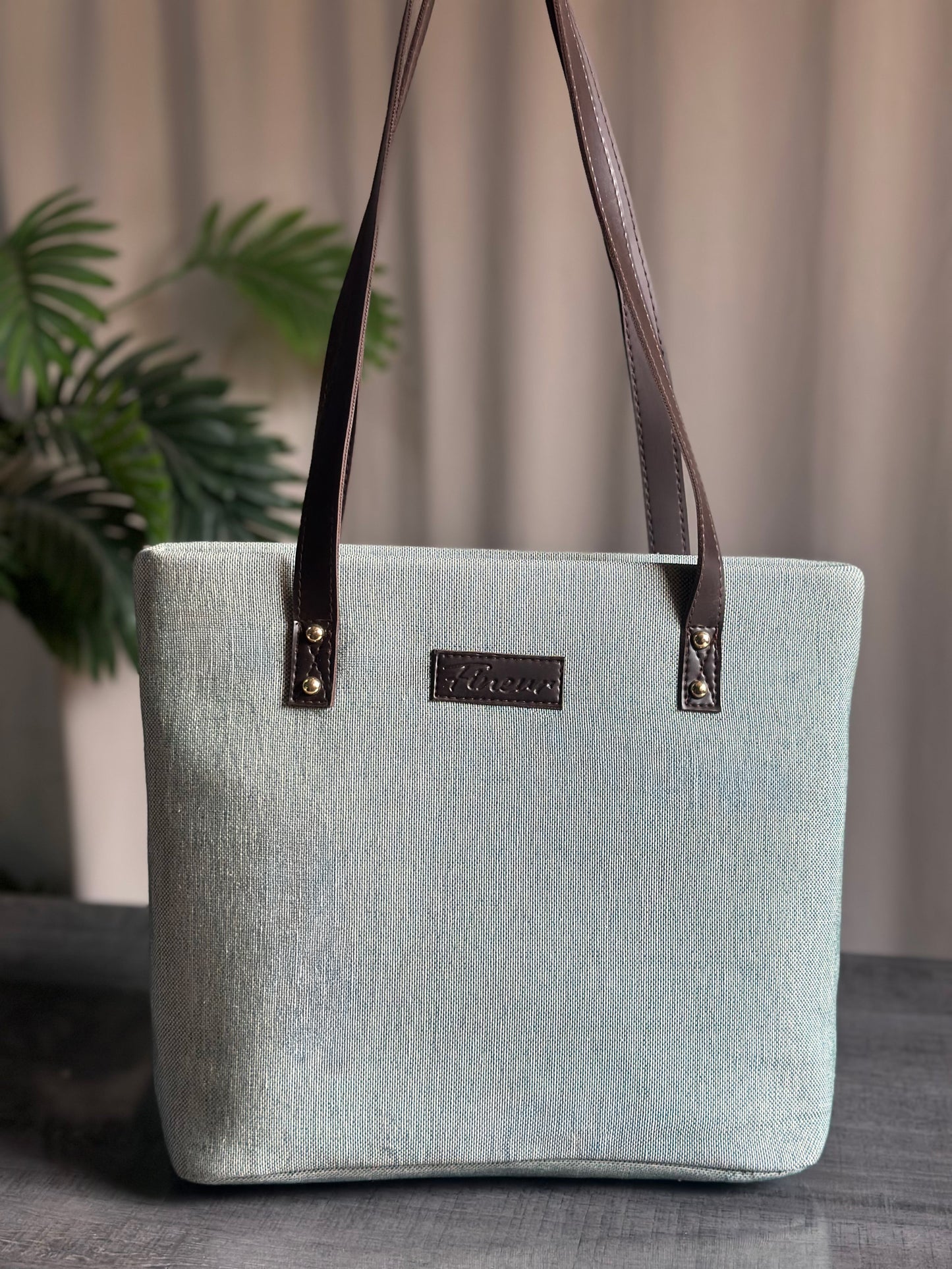Fineur Tote Luxe Grace - Sage Green