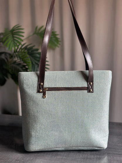 Fineur Tote Luxe Grace - Sage Green