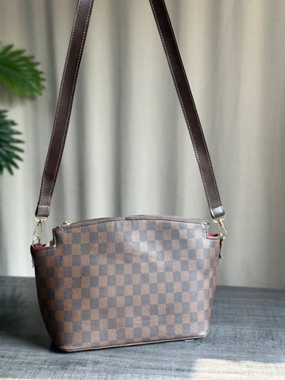 Fineur Duo Tote Checkered - Brown