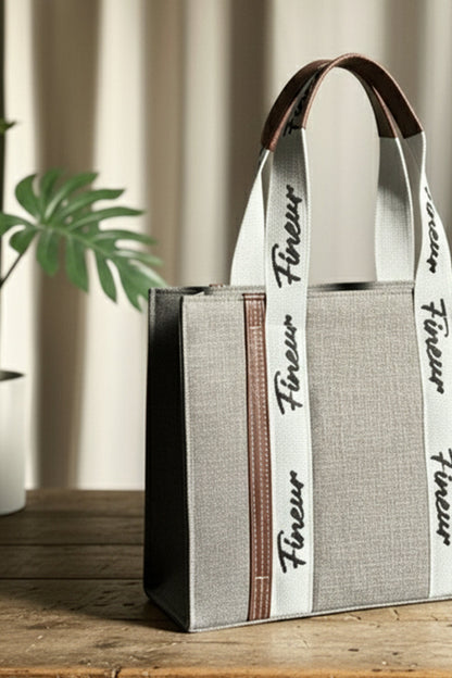 Fineur Canvas Tote Modern Muse - Grey