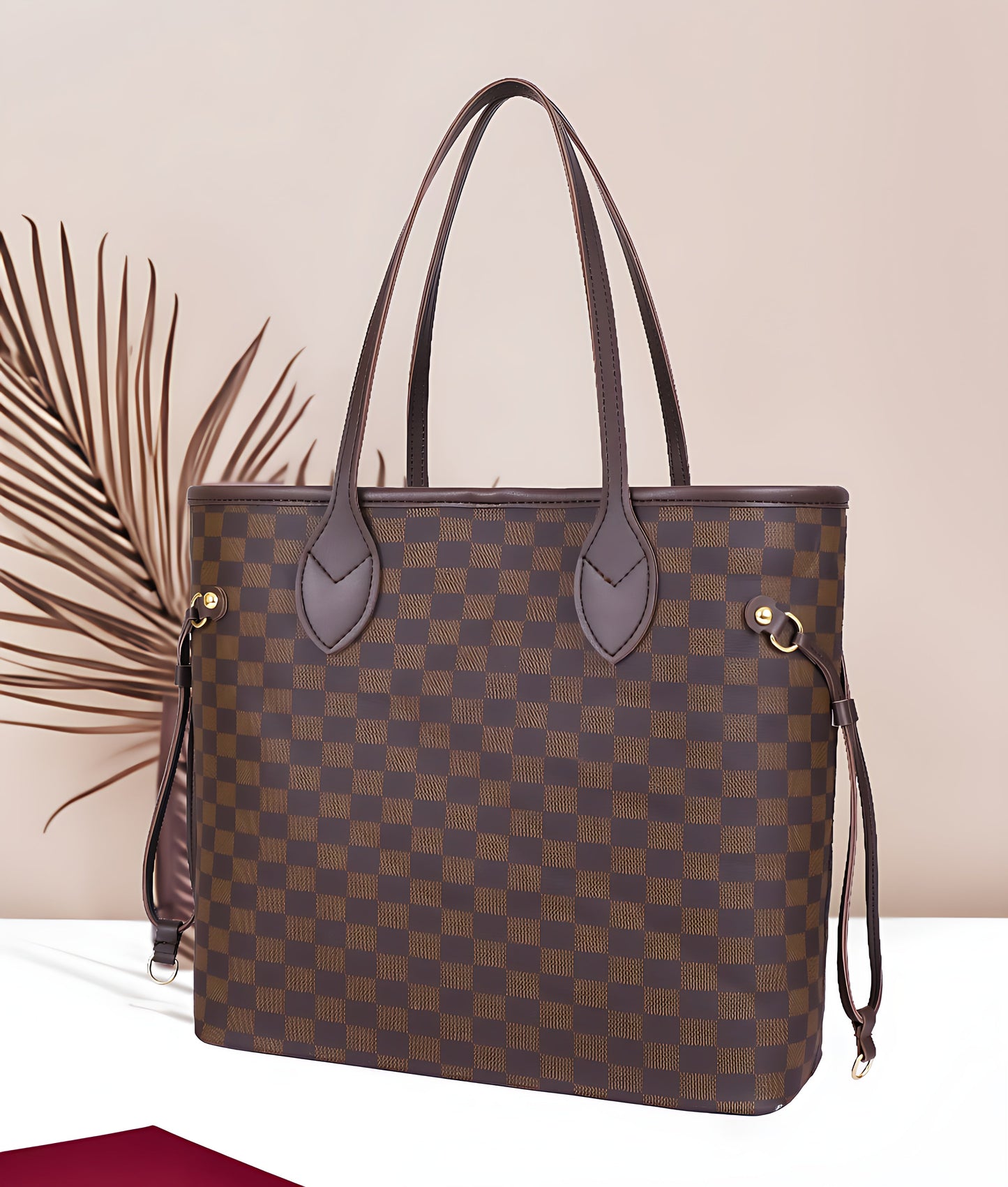 Fineur Duo Tote Checkered - Brown