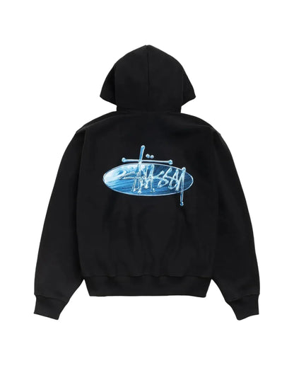 Basic Wave Oval Pullover Hoodie