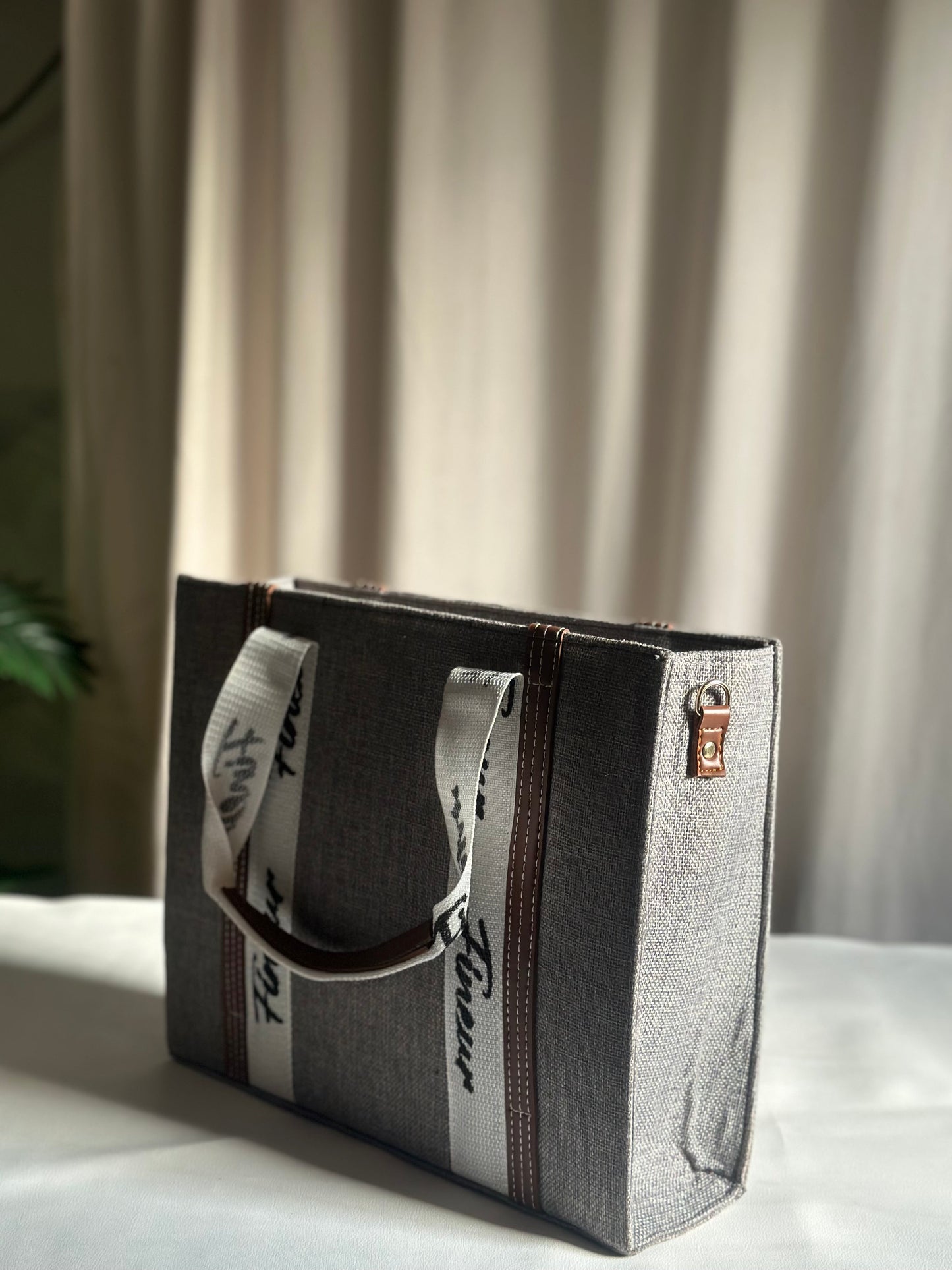 Fineur Canvas Tote Modern Muse - Grey