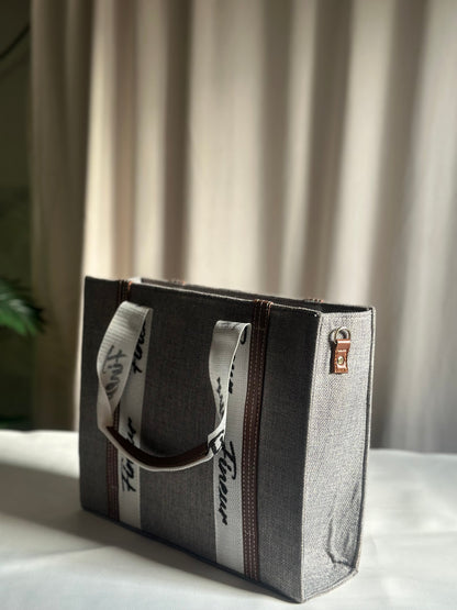 Fineur Canvas Tote Modern Muse - Grey