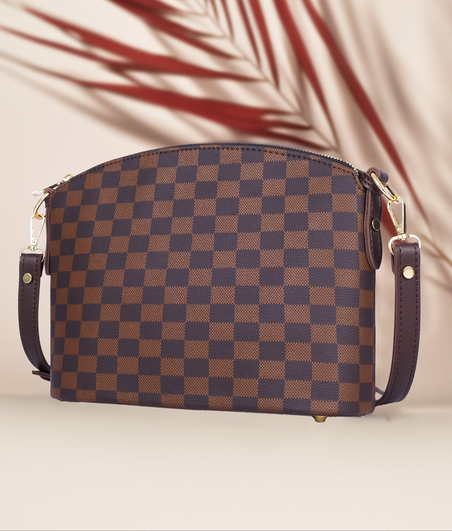 Fineur Duo Tote Checkered - Brown